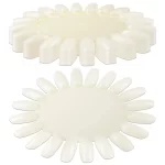 Natural Nail Art Display Wheel – 10PCS Nail Polish Swatch Rounds for Gel, Acrylic & Practice Designs