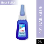 Shills Professional 401 Nail Glue – Strong Bond for Nail Tips, Acrylics & Press-On Nails | Quick-Dry Nail Adhesive