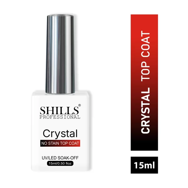 Crystal Top Coat — Durable, High-Gloss Finish for Gel Nails | UV/LED Cure | Long-Lasting Shine