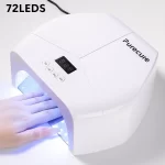 PureCure Professional UV LED Nail Lamp – 72 LEDs | 268W / 298W High Power Gel Dryer with Smart Sensor & LCD Display - Image 2