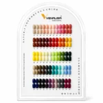 60-Color Gel Polish Display Chart with Matching Gel Polish Collection(Base Coat & Top Coat Free) Hema Free Kit