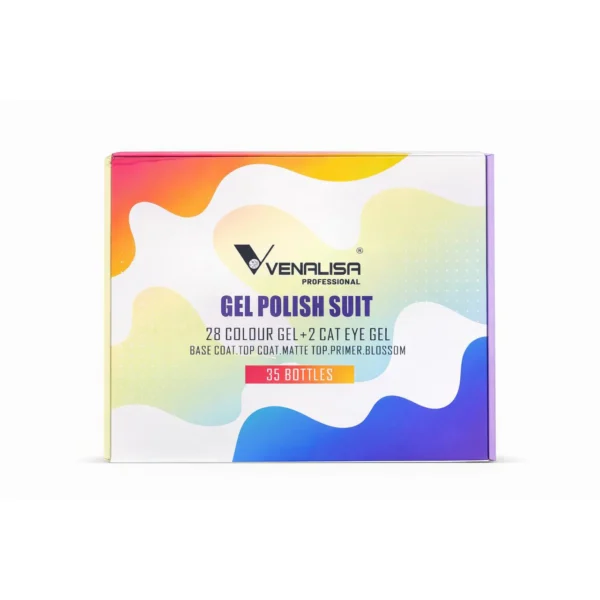 35 Piece Gel Polish Kit - with 2 Cat eye