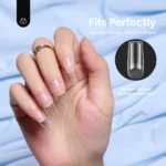 Half Matte Square Full Cover Tips for Nail Extensions - Image 2