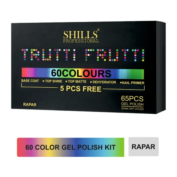 Rapar Gel Polish Kit – 60 Color Set with Base Coat, Top Coat, Matte, Primer & Dehydrator