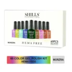 Morzra HEMA-Free Gel Polish Kit – 60 Color Set with Base Coat, Top Coat, Matte, Primer & Dehydrator | Vegan & Safe Gel Nail Kit