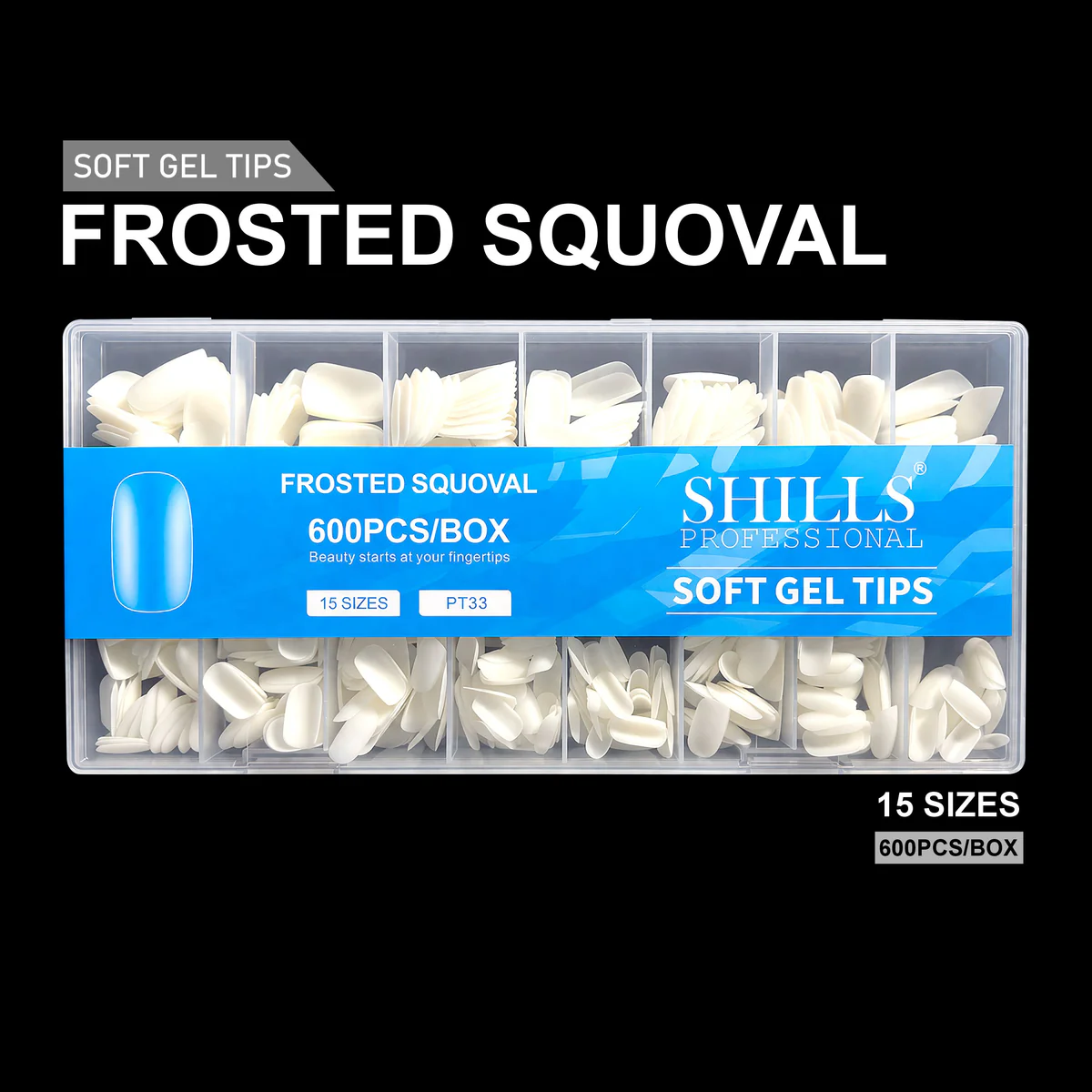 2_1e457378-1f39-436a-a934-a54ea4b6ec9e Frosted Squoval Soft Gel Tips – 600pcs NATURAL - Image 1