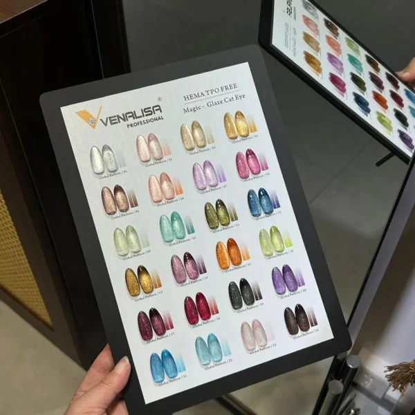 Glaze Cat Eye Gel Polish Set | 24 Shades | 15ml Each | HEMA-Free | Shade Card & Magnet Free