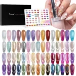Aurora Cat Eye Glitter Gel Set 60 Colors With Color Display TPO Free Hema Free - Image 4