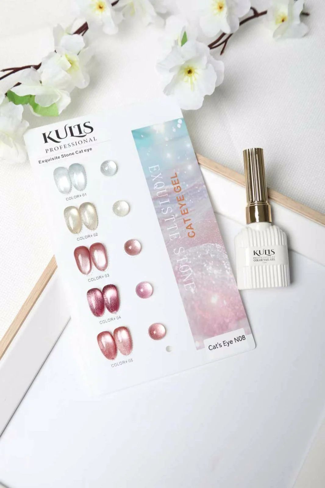 N08_d9d9190f-35aa-487a-8b32-60b252000a81 Exquisite Stone Cat Eye Gel 5Pcs Set 15ml/Each with Shadecard - N8 - Image 1